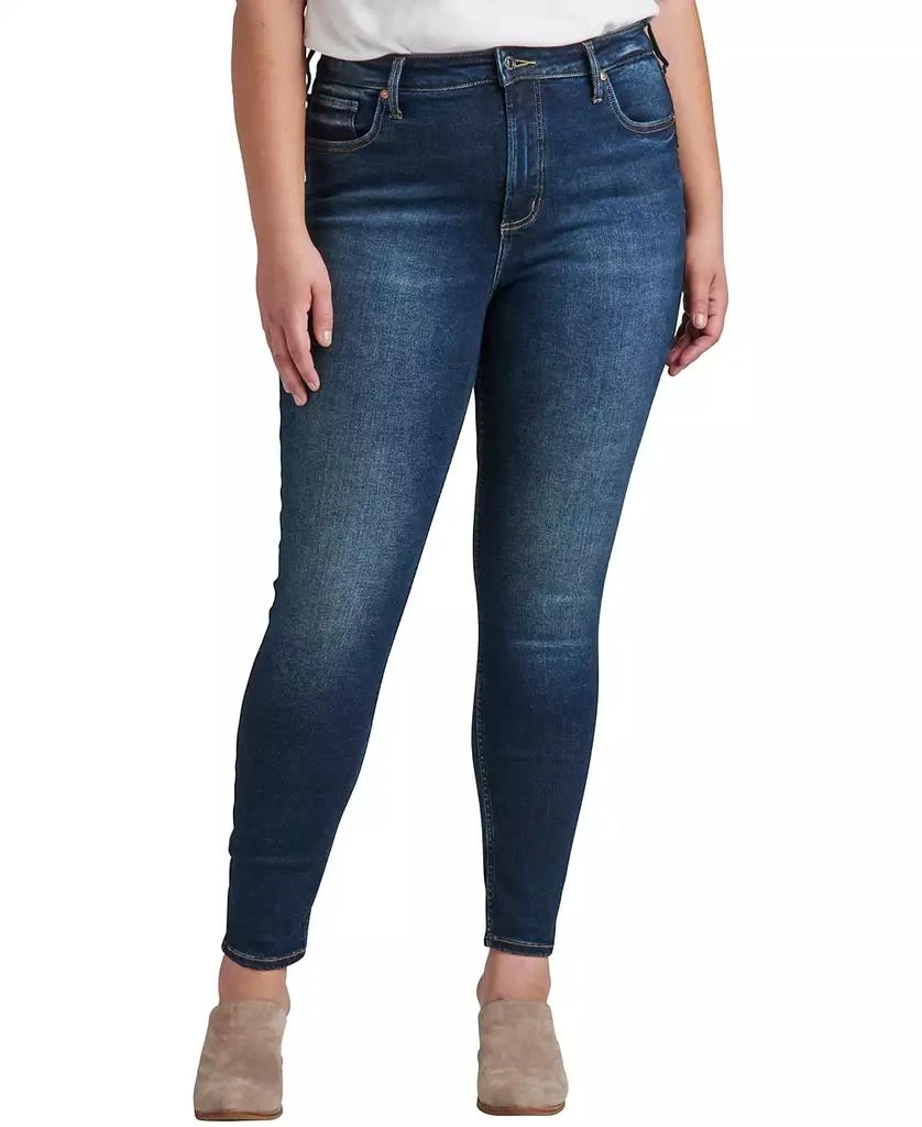 Silver Jeans Co. Women's Infinite Fit ONE SIZE FITS FOUR High Rise Skinny Jeans 3