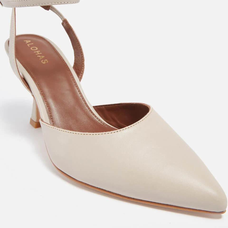 ALOHAS ALOHAS WOMEN'S CINDERELLA LEATHER HEELED PUMPS 4