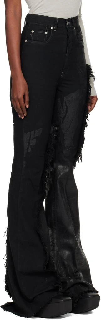 Rick Owens Black Concordians Bolan Bootcut Jeans 2