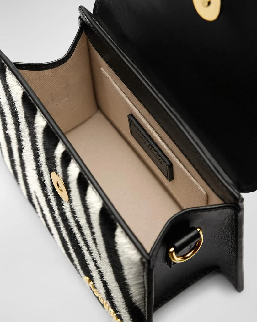 Jacquemus Le Chiquito Noeud Zebra Printed Leather Top-Handle Bag 3