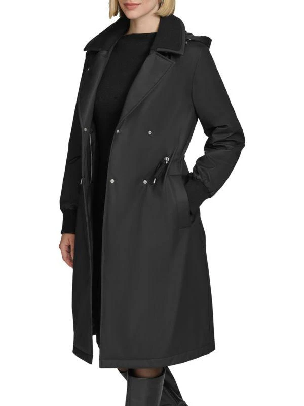 Andrew Marc Finley Hood Water Resistant Trench Coat 4