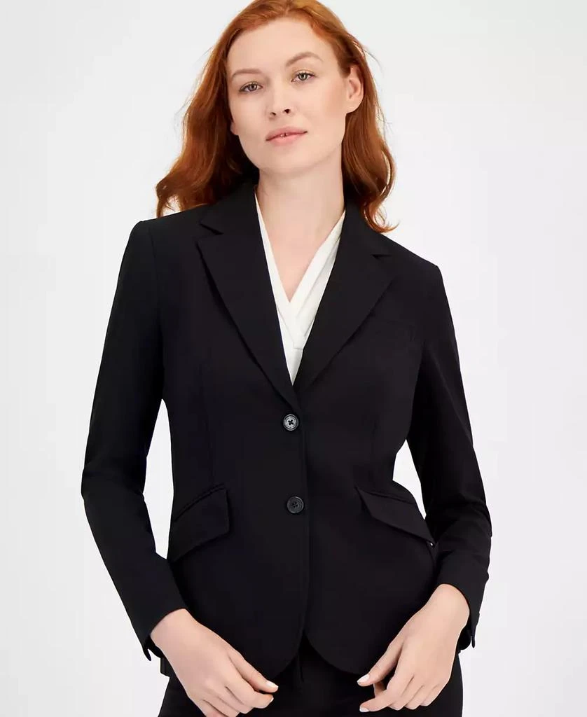 Anne Klein Bi-Stretch Two-Button Blazer 2