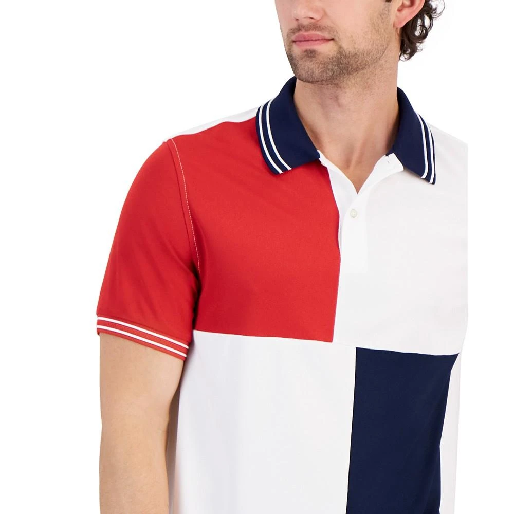 Club Room Men's Colorblocked Sport Polo Shirt, Created for Macy's 3