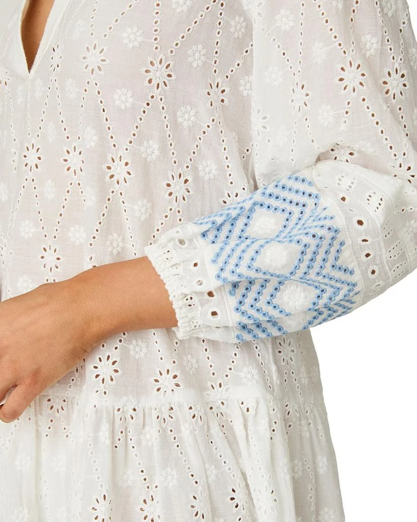 Shoshanna Eyelet Border Umbrella Swim Cover-Up Dress 3