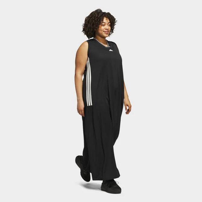 Adidas Women's adidas Tiro Cut 3-Stripes Soft Mesh Long Dress (Plus Size) 2