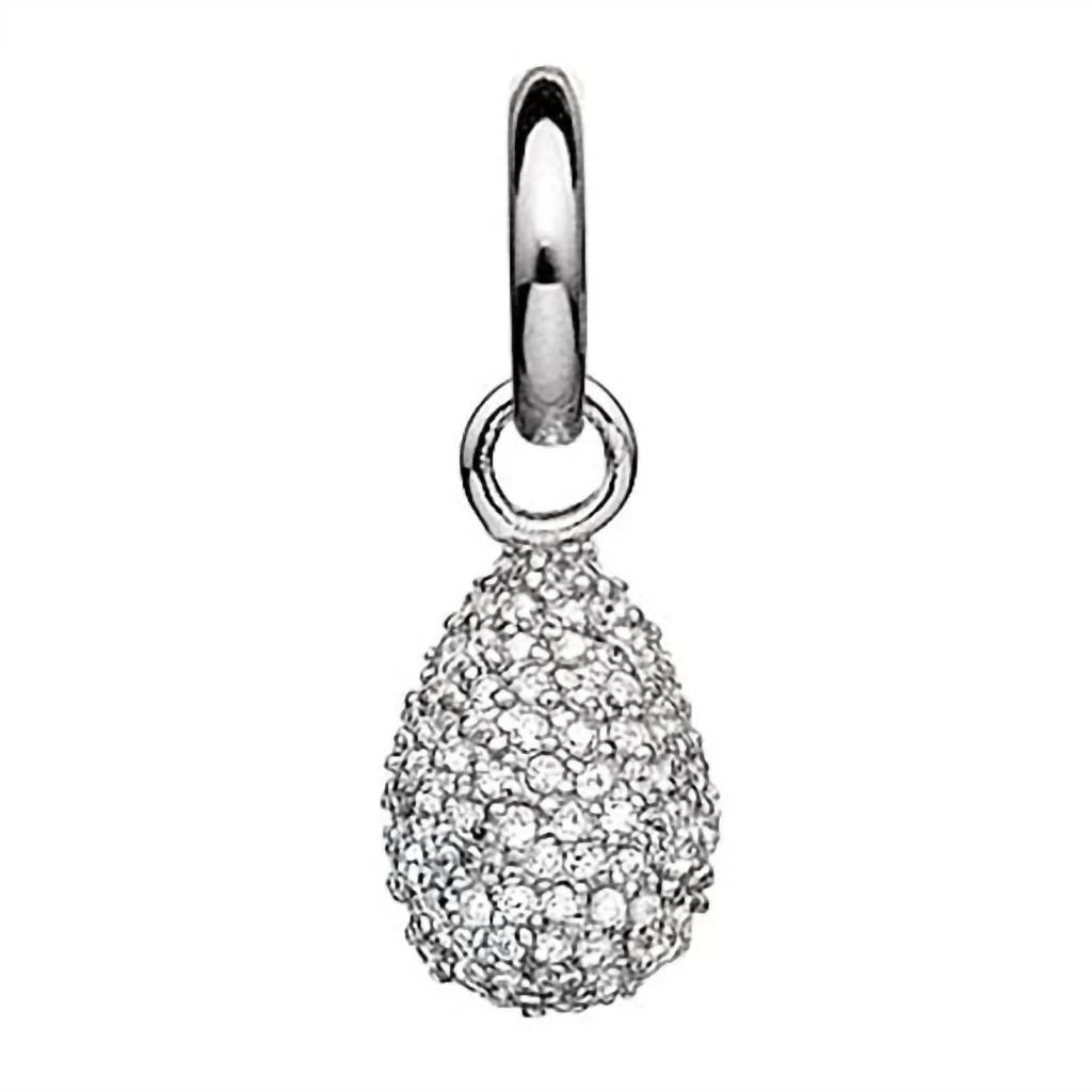 Story Jewellery Story Jewellery - Sterling Silver Pave Sparkle Drop Charm