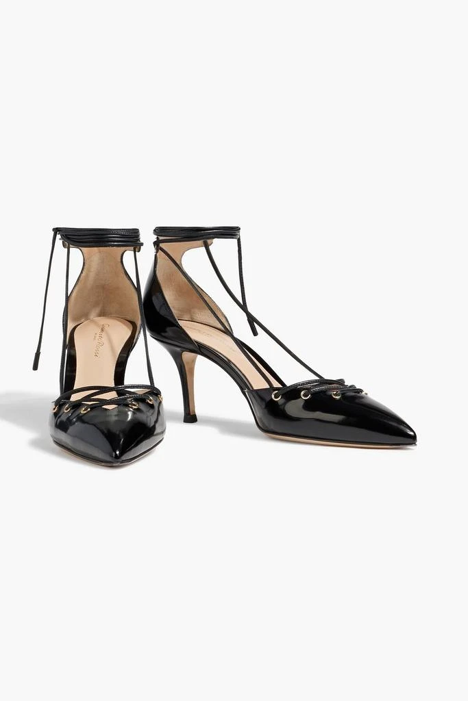 Gianvito Rossi Lace-up leather pumps 2
