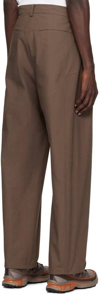 Hyein Seo Brown Wide Beaded Belt Trousers 3