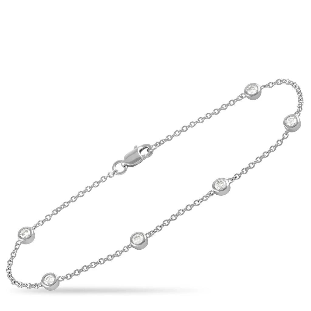 Non Branded 14K White Gold 0.55 ct Diamond Bracelet 1