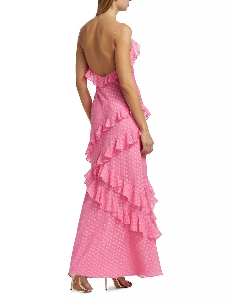 LOVESHACKFANCY Rialto Ruffled Maxi Slipdress 5