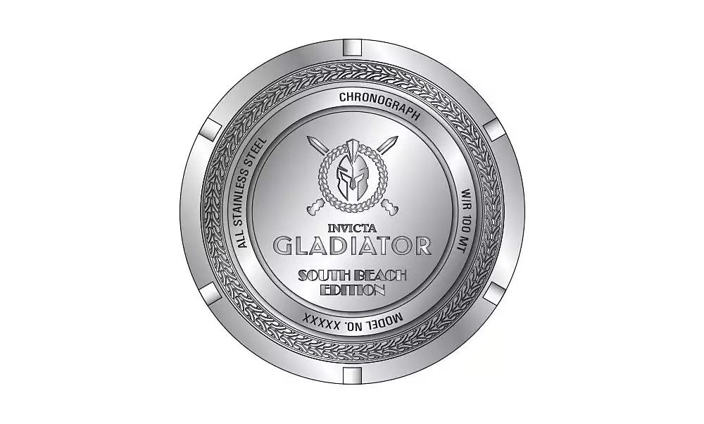 Invicta Men's 48611 Gladiator Quartz Z60 Hot Pink, Black Dial Watch