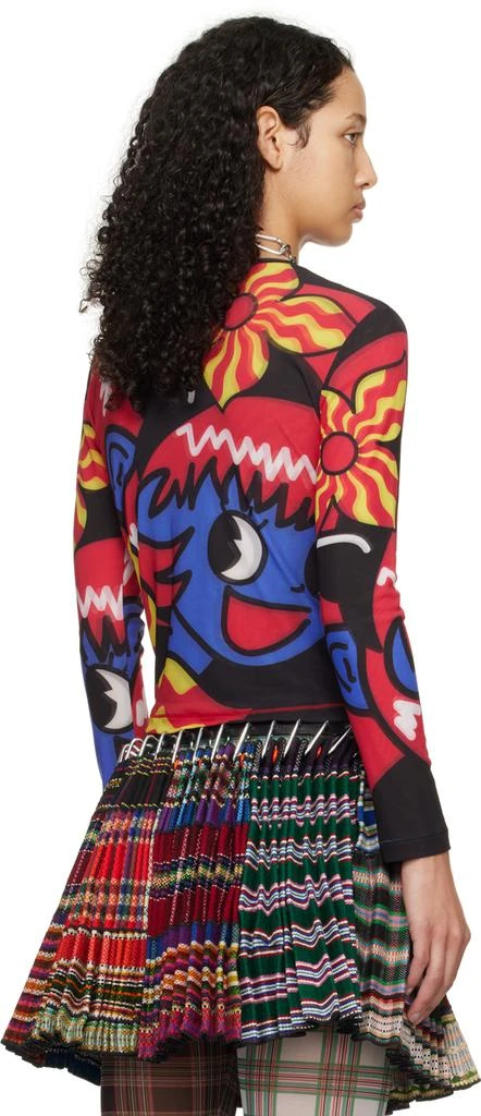CHOPOVA LOWENA Black & Red Big Girl Long Sleeve T-Shirt 3