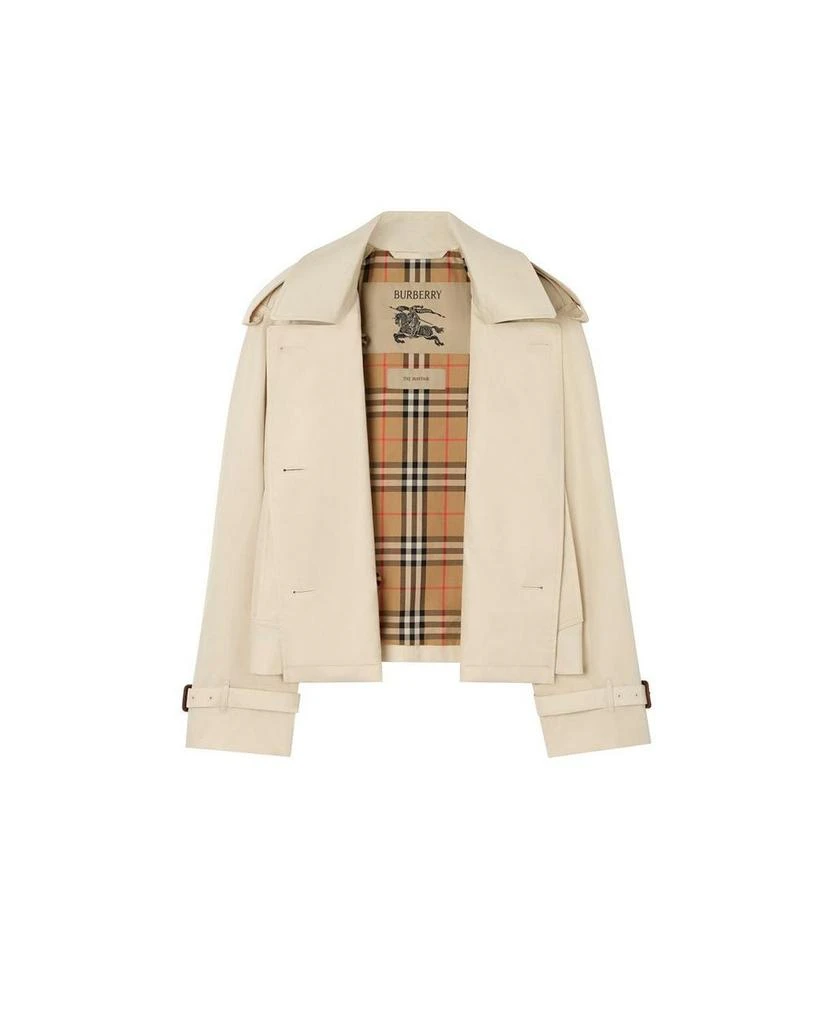 Burberry Cropped Tropical Gabardine Mayfair Trench Jacket 5