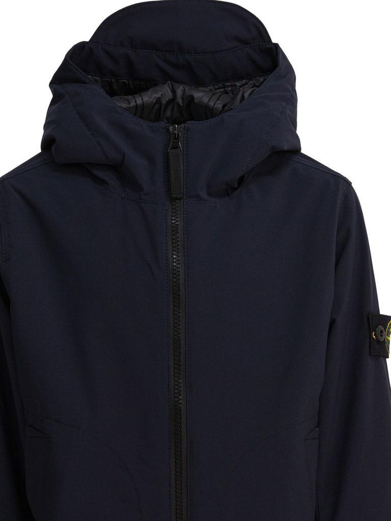 Stone Island Junior Compass Patch Hooded Jacket – On Sale Now with