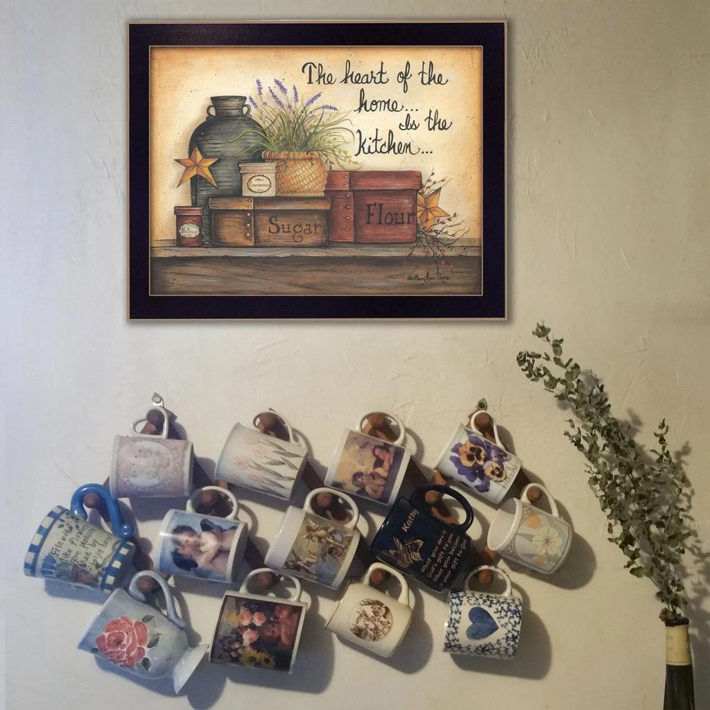 Hivvago Heart of the Home 4 Black Framed Print Kitchen Wall Art 4