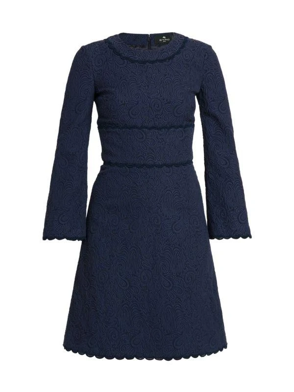 ETRO Paisley-Embroidered Cotton-Blend Dress 5