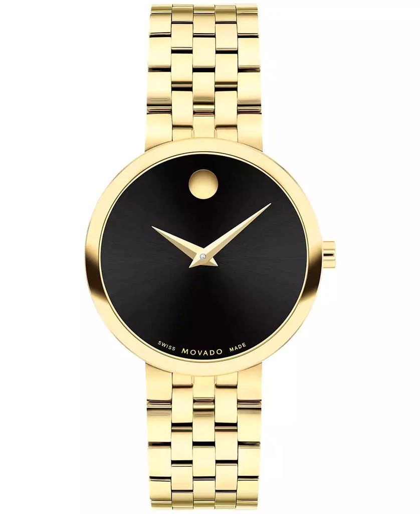 Movado Women's Museum Classic Swiss Quartz Yellow PVD Watch 30mm 1