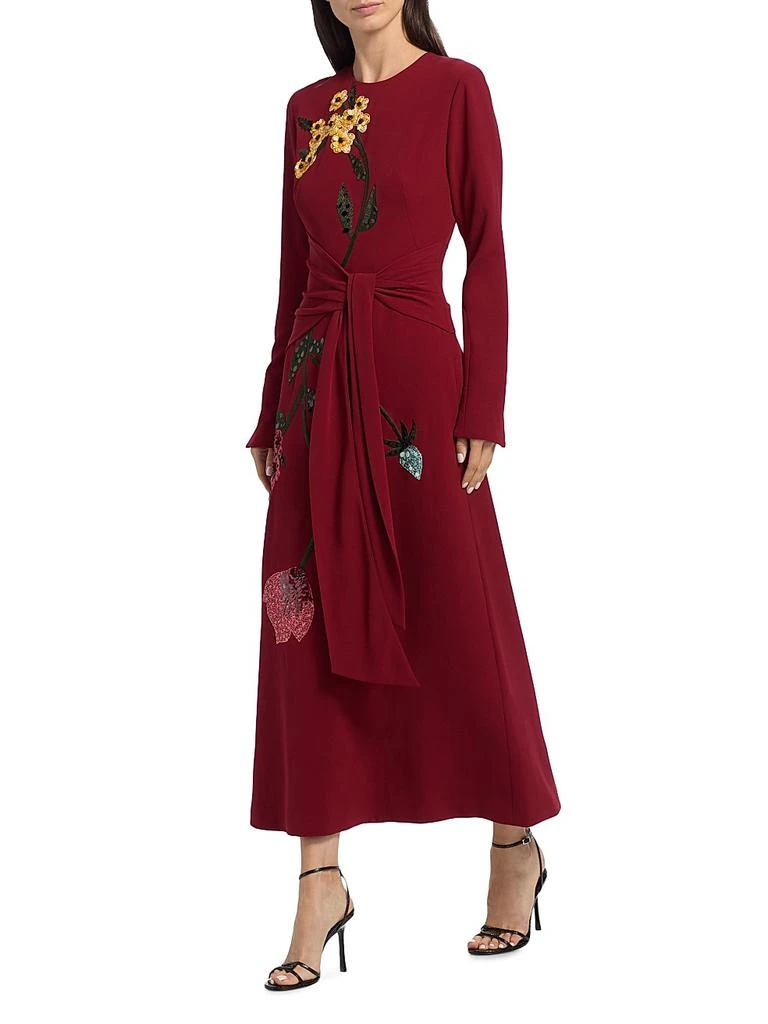 casual dress midi Lavender Eyelet Lace Puff Sleeve Midi Dress S