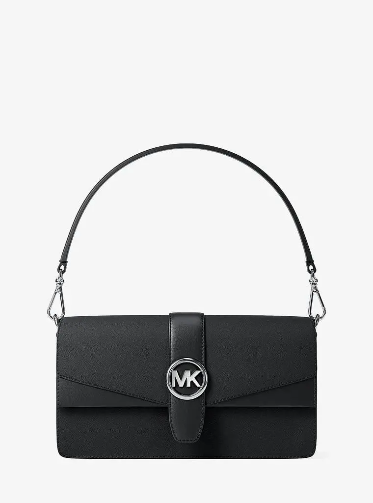 Michael Kors Greenwich Medium Saffiano Leather Convertible Shoulder Bag