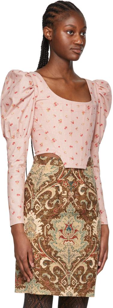 Puppets and Puppets Pink Linen Blouse