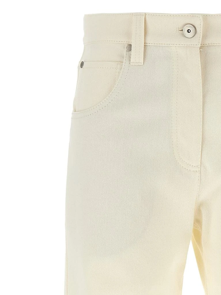 Brunello Cucinelli Brunello Cucinelli Monili Detailed Cropped Jeans 3