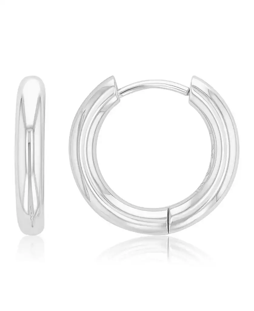 Roxy Waterproof Platinum 17mm Huggie Earrings