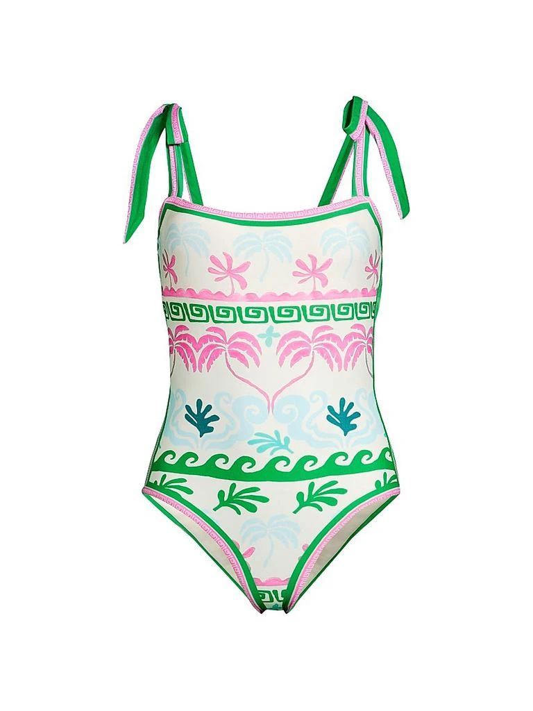 Beach Riot Shona Palm Tree One-Piece Swimsuit 1