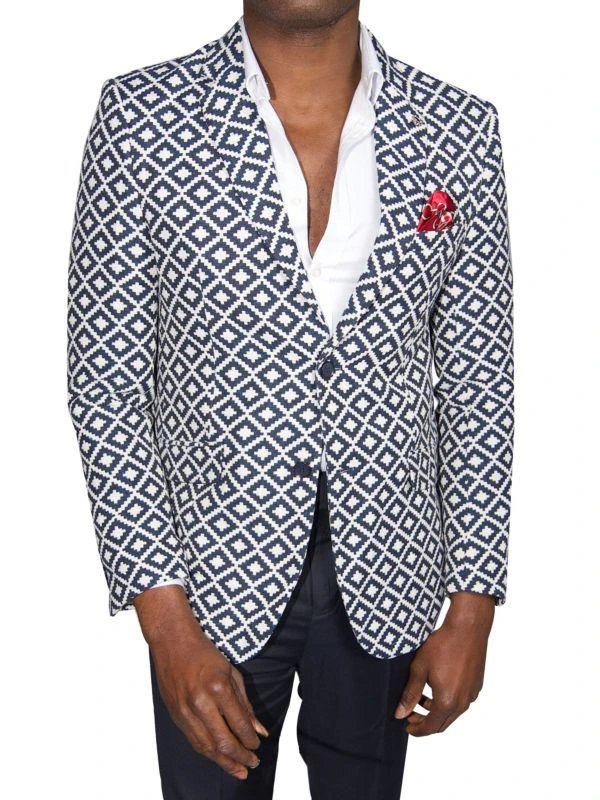 Elie Balleh Pattern Slim Fit Sport Coat 1