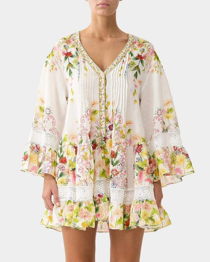 Camilla The Call of Catalonia V-Neck Tiered Mini Dress 4