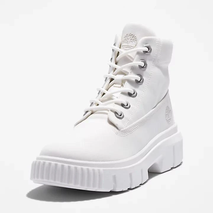 Timberland Greyfield Canvas Boots for Women in White 8