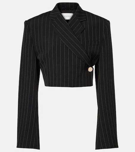 Max Mara Utopia pinstripe cropped blazer 1