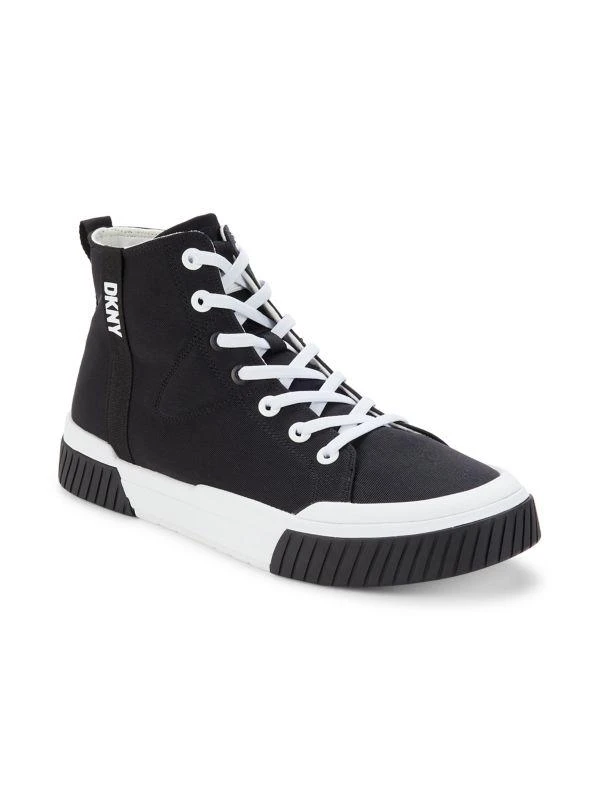 DKNY Colorblock Logo High Top Sneakers 2