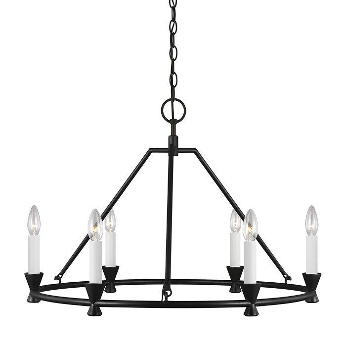 C&M by Chapman & Myers Keystone 6 Light Small Chandelier