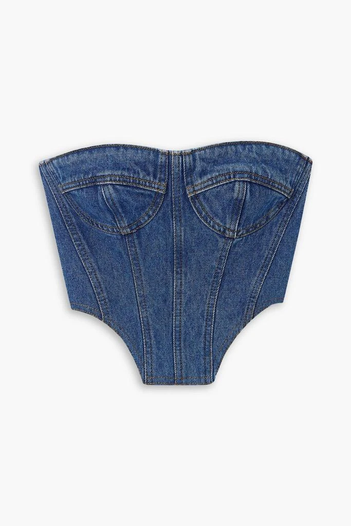 David Koma Denim bustier top 1