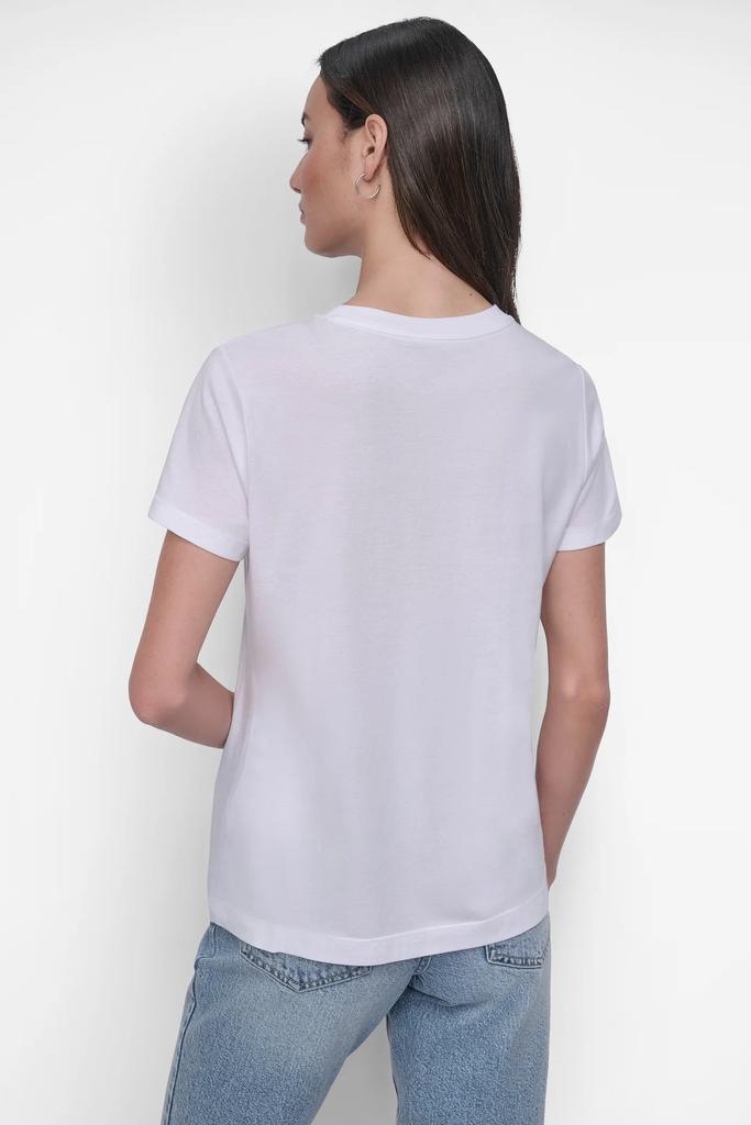 DKNY FLOCKED LOGO TEE