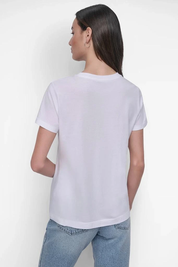 DKNY FLOCKED LOGO TEE 2