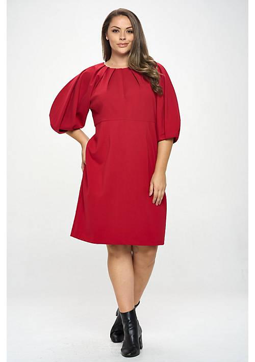 Renee C. C. Balloon Sleeve Dress