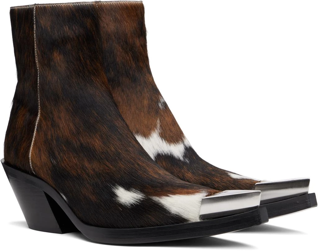 Achilles Ion Gabriel Brown Bang Ankle Boots 4