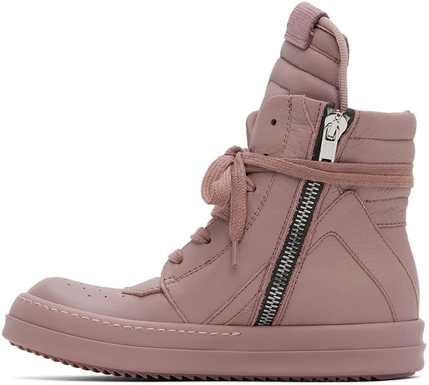 Rick Owens Kids Pink Geobaskets Sneakers 3