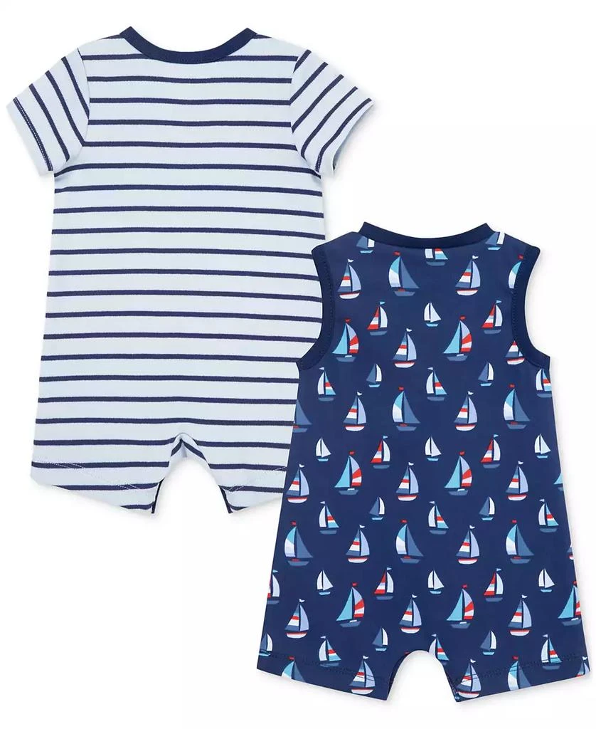 Little Me Baby Boys Sailboats Rompers, Pack of 2 2