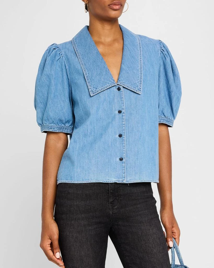 FRAME Denim Sailor Blouse 4