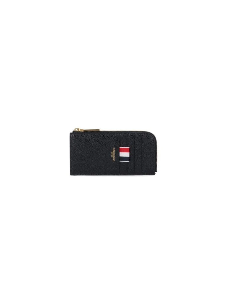 Thom Browne Logo Zip Wallet – Black
