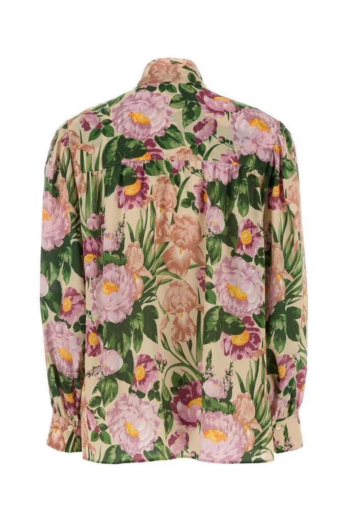 Chloé Chloé Allover Floral Printed Bow-Neck Blouse 2