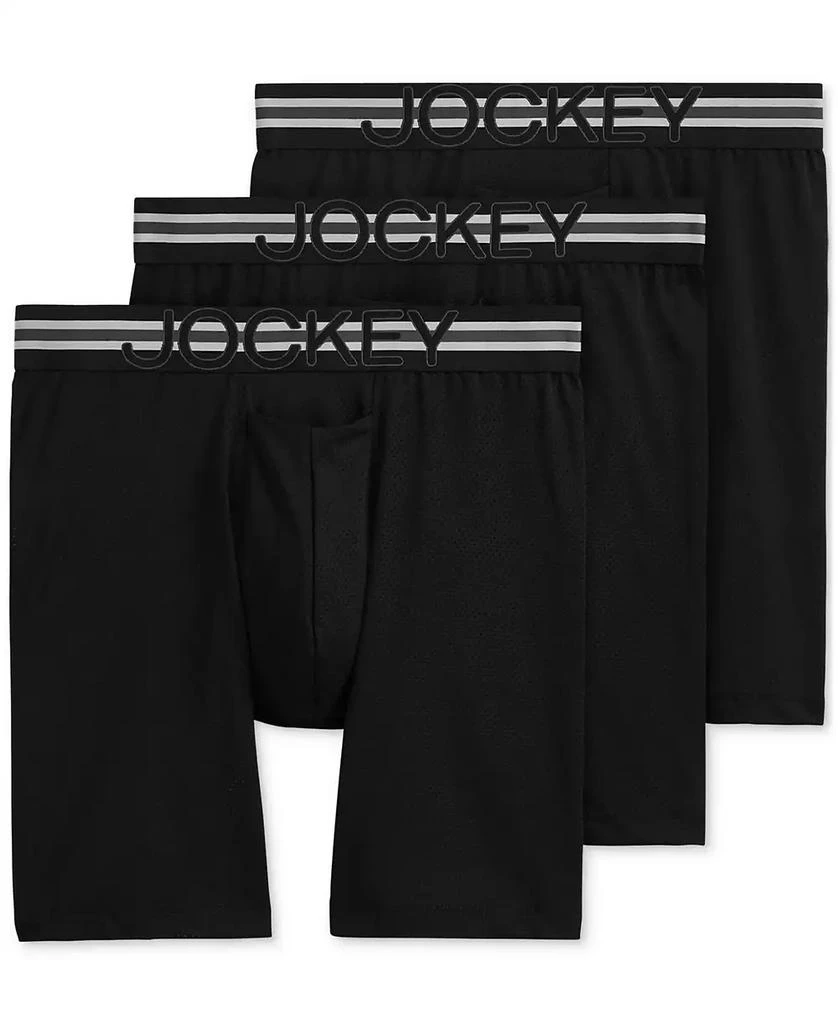 Jockey Men's Stability Pouch Stretch 9" Long Leg Boxer Brief - 3 Pack 1