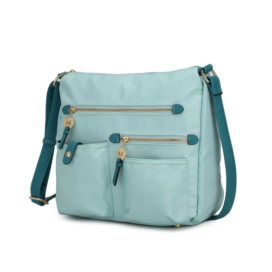 MKF Collection By Mia K. Serena Color-Block Nylon Women’s Shoulder Bag 12