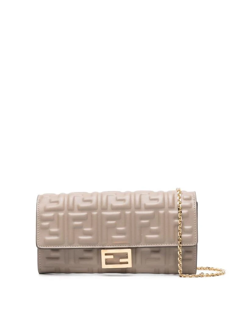 Fendi FENDI - Baguette Leather Wallet On Chain 1