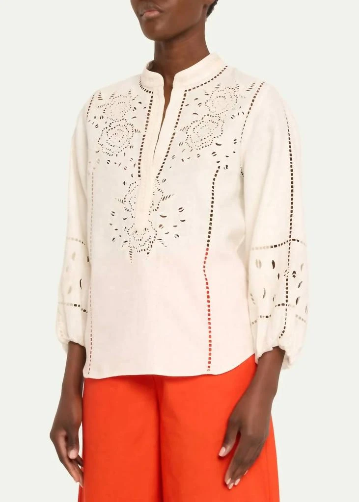 FIGUE Rylie Top In Chalk 1