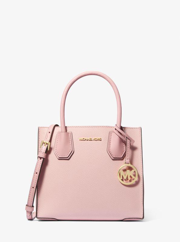 Michael Kors Mercer Medium Two-Tone Pebbled Leather Crossbody Bag