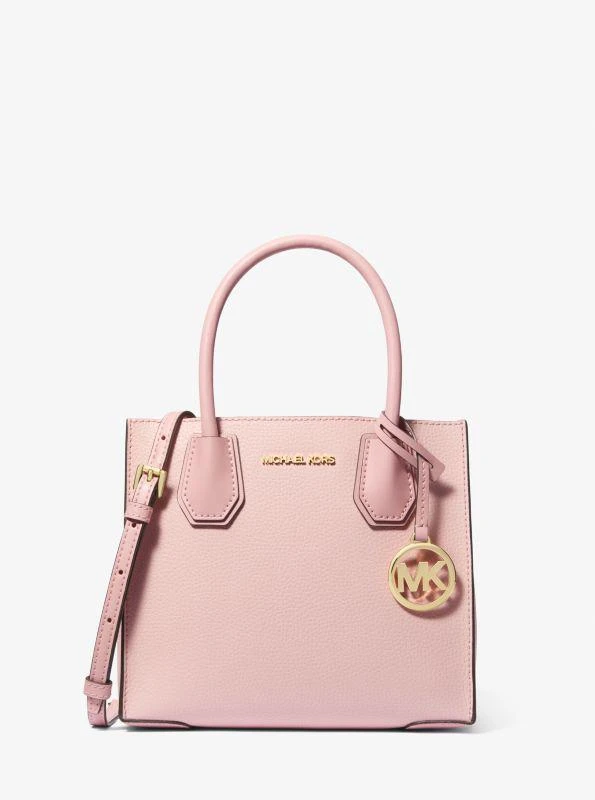 Michael Kors Mercer Medium Two-Tone Pebbled Leather Crossbody Bag 1