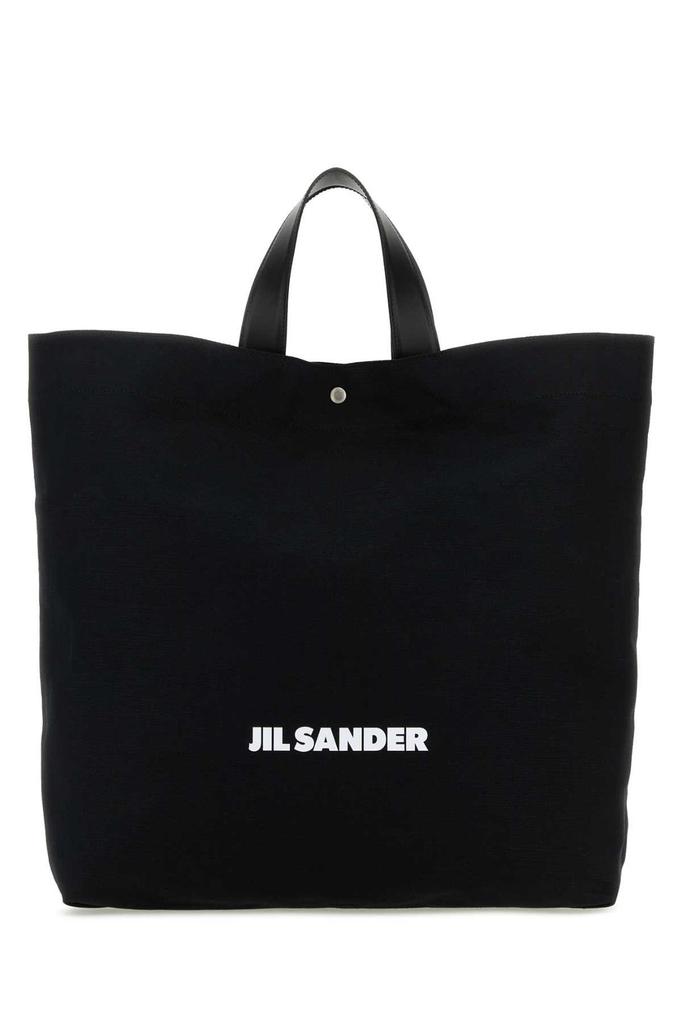 Jil Sander Jil Sander Cannolo Logo Embossed Small Tote Bag
